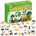 CFXNMZGR Countdown Sets The 24 Days Of Christmas Advent Gift Box Animal Gift Box Offers Beautiful Educational Toy Gifts For Children