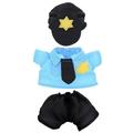 DolliBu Police Officer Dress Up Set for Teddy Bear Plush Toy - Police Outfit for Stuffed Animals Cute Set of Police Hat Shirt & Pants for Teddy Bear Costume Stuffed Animal Clothes - Small