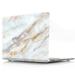 Case for MacBook Air (11-inch Models: A1370 / A1465) Hard Shell Case with Keyboard Cover [Marble Series - Purple]