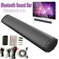 Bluetooth 5.0 TV Home Theater 3D Surround Sound Bar Speaker Subwoofer w/ Remote
