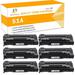 Toner H-Party 6-Pack Compatible Toner Cartridge Replacement for HP Q7551A Used with LaserJet P3005 P3005D P3005X P3005N P3005DN M3027 MFP M3027X MFP M3035 MFP M3035XS MFP Printer Black