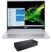 Acer Swift 3 SF313 Home & Business Laptop (Intel i5-1035G4 4-Core 13.5 60Hz QHD(2256x1504) Intel Iris Plus 8GB RAM 1TB PCIe SSD Backlit KB Wifi HDMI Webcam Win 11 Pro) with D6000 Dock