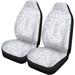 FMSHPON Set of 2 Car Seat Covers Auto Spare Parts Car Repair Icons Texture Universal Auto Front Seats Protector Fits for Car SUV Sedan Truck