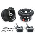 Recoil TW250 High Compression Bullet Super Tweeters 1-InchVoice Coil Aluminum Frame and Diaphragm 400 Watts Max 200 Watts RMS 4 Ohms Slim Design for Pro Car Audio Pair