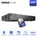 ANNKE 8CH 5MP Lite 5in1 HD TVI CVI AHD IP Security DVR Recorder H.265+ Video Recorde Email Alert Motion Detection Onvif 2.4 with 1T Hard Drive Disk