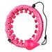 Weighted Hula Exercise Fit Hoops Plus Size 2 in 1 Weight Loss 24 Detachable Knots Hoops Adjustable Auto-Spinning Ball Abdomen Fitness Equipment for Adult