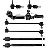 ECCPP Sway Bar Link Kit 2004 2005 2006 2007 2008 2009 2010 2012 2013 2014 for Mazda 3 for Mazda 5 - Inner Tie Rod Ends Outer Tie Rod Ends Front Sway Bar End Links Rear Sway Bar End Links