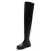 Fashion Ladies Casual Thigh High Boots Faux Leather Boots With Low Heel Cowgirl Cowboy Boots Motorcycle Combat Boots Winter Warm Snow Boots Sale Clearance US Size 4 5 6 7 8 9