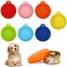 7Pieces Pet Food Jar Lid Universal Silicone Jar Lid for Pet Food Jars Fits Most Standard Size Dog and Cat Cans BPA Free Silicone Refrigerator Dishwasher Safe