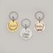 Anavia Stainless Steel Double Sided Round Name and Frame Engraved Dog & Cat ID Tag Multi-color L