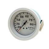 Teleflex Boat Speedometer Gauge 67511PH | Sportsman White 80 MPH