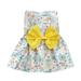 Popvcly Cute Cat Bownot Dress Pet Dog Princess Skirt Puppy Vest for Sping Summer Birthday Flower/Lemon/Strawberry Pattern