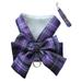 Pet Chest Strap Set Plaid Pattern Dress-up Good Air Permeability Cats Dogs Vest Harness Leash Set Pet Supplies