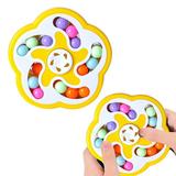 Folzery Rotating Magic Beans Board Special-Shaped Double-Sided Decompression Square