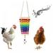 Chicken Xylophone Toy Chicken Veggies Skewer Fruit Holder Chicken Vegetable Hanging Feeder Chicken Toys for Hens