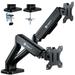 GearIT Dual Monitor Mount (Up to 32 Inch 19.8 lbs) Desk Stand Mount for LCD LED Monitor Fully Adjustable Articulating Gas Spring Arm with Quick Release (Tilt Swivel Rotate) Vesa 75 100