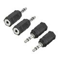 3.5mm Male to 2.5mm Female Connector Adapter Coupler for Stereo Audio Video AV TV Cable Convert 4Pcs