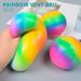 MLfire Anti-Stress Reliever Rainbow Ball Stress Ball Relief Adhd Arthritis Autism Toy