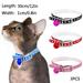 Yirtree 3PCS Leather Cat Collar Cat Safety Collar with Elastic Strap Kitten Collar for Cat with Bell Adjustable Dog Cat Pet Supplies Buckle Faux Leather Neck Collar with Bell