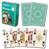 [Pack of 3] - Modiano Cristallo Poker Size 4 PIP Jumbo Dark Green