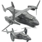Military Helicopter Toy Marines Force Plane Model Military Transport Aircraft Fighter Jet Die-Cast Metal Pull Back Airplanes with Lights and Sounds for Kids or Collection