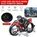 FZFLZDH RC Cars RC Car Racing 2-in-1 Land/Air Mode One Key Switch Flying 360Â° Spinning LED Lights Motorcycle 2.4G RC Drone Quad copter Fly Gift for Children Boys and Girls. Starters Or Newbies