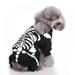 Funny Skeleton Dog Pet Clothes Halloween Dog Costume Pet Party Dressing Up Apparel