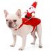 Dog Santa Claus Riding Christmas Costume Funny Pet Cowboy Rider Horse Designed Dogs Cats Clothes Apparel Party Dress up Clothing Christmas Halloween