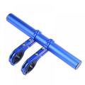 Bike Handlebar Extender Aluminum Alloy Bicycle Handlebar Extension Double Clamp Bike Bracket Bicycle Accessories for Holding Flashlight Speedometer GPS Phone Mount Holder Save Space