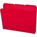 Smead-1PK Top Tab Poly Colored File Folders 1/3-Cut Tabs: Assorted Letter Size 0.75 Expansion Red 24/Box