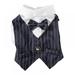 FANTADOOL Gentleman Dog And Cat Clothes Wedding Suit Formal Shirt For Small Dogs Bowtie Tuxedo Pet Outfit For Cat Spring And Summer Suits Cats Thin Section Small Suit Dress Teddy Shirt