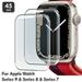 (2-Pack) for Series 9 & Series 8/7 Apple Watch Screen Protector 45MM Full Coverage [Anti-Scratch] Tempered Glass Apple Watch Cover with High Definition & 3D Curved Edge Screen Protector Film (Clear)