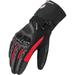 Kemimoto Motorcycle Gloves for Men Full Finger Hard Knuckle Rainproof Winter Motorcycle Gloves with Non-Slip Palm Touch Screen for Racing Riding Hiking Cycling Snowmobile Red XL