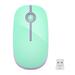 VIVEFOX 2.4G Thin Silent Mouse Portable Computer Wireless Mouse(Green and Purple)