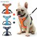 BadPiggies Dog Chest Harness No Pull Adjustable Reflective Walking Pet Vest Harnesses for Small Medium Large Dogs (XL Orange)