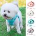 OPOLSKI 2Pcs/Set Pet Harness Leash Reflective Moisture Absorption Close Fitting Pet Harness Traction Rope Kit for Outdoor