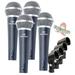 Cardioid Microphones with Clips (4 Pack) by Fat Toad Vocal Handheld Wired Unidirectional Mic Singing Microphone Designed for Music Stage Performances & Streaming Studio Recording or PA DJ Karaoke