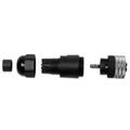 1 Black and Metallic Silver Outdoor Accessories Garmin NMEA 2000 Female Field Installable Connector