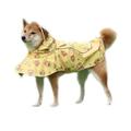 BT Bear Pet Raincoat Dog Raincoat Pet Waterproof Jacket with Hood & Collar Hole Transparent brim Ultra-Light Breathable Adjustable Dog Hooded Rain Jacket Yellow S