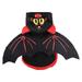 Mortilo Cat Dog Halloween Costume Bat Wing Costume Pet Dress Up Black Xs