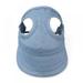 Stibadium Outdoor Pet Baseball Cap Canvas Casual Dog Visor Cap Sun Protection Hats with Ear Holes for Puppy Dog Hats Costume Accessories