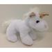 The Petting Zoo White Unicorn with Light Brown Metallic Horn Soft Plush Stuffed Animal - 8