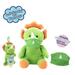 Animal AdventureÂ® WelloBeezâ„¢ â€“ Antimicrobial Plush Mask Mateâ„¢ â€“ Masked Dino Plush with Additional Childâ€™s Face Mask & Clip Bundle