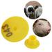 Shulemin 100Pcs Round Shape Livestock Animal Ear Tags Labels for Goat Sheep Pig Blue