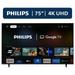 Philips 75 Class 4K Ultra HD (2160p) Google Smart LED TV (75PUL7552/F7) (New)