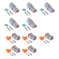 E-TING 5 Kit 2 Pin Way DT06-2P DT04-2S Waterproof Connector 13 Amps Continuous 14-22 AWG DT Series Connector