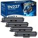 MICOTONER 4-Pack Compatible Toner Cartridge for Brother TN-227BK TN-227 Work with HL-L3210CW HL-L3230CDW HL-L3270CDW MFC-L3710CW MFC-L3750CDW MFC-L3770CDW Printer(Black)
