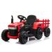 Hommoo 35W/12V Kids Tractor Electronic Ride On Tractor Kid Tractor Vehicle with LED Lights Red