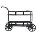 Knifun 1:12 Miniature Dining Cart Dollhouse Accessories Simulation Metal Miniature Kitchen Cart for Children Toy