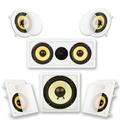 Acoustic Audio HD516 Flush Mount 5.1 Speakers with 6.5 Woofers Ceiling and Sub